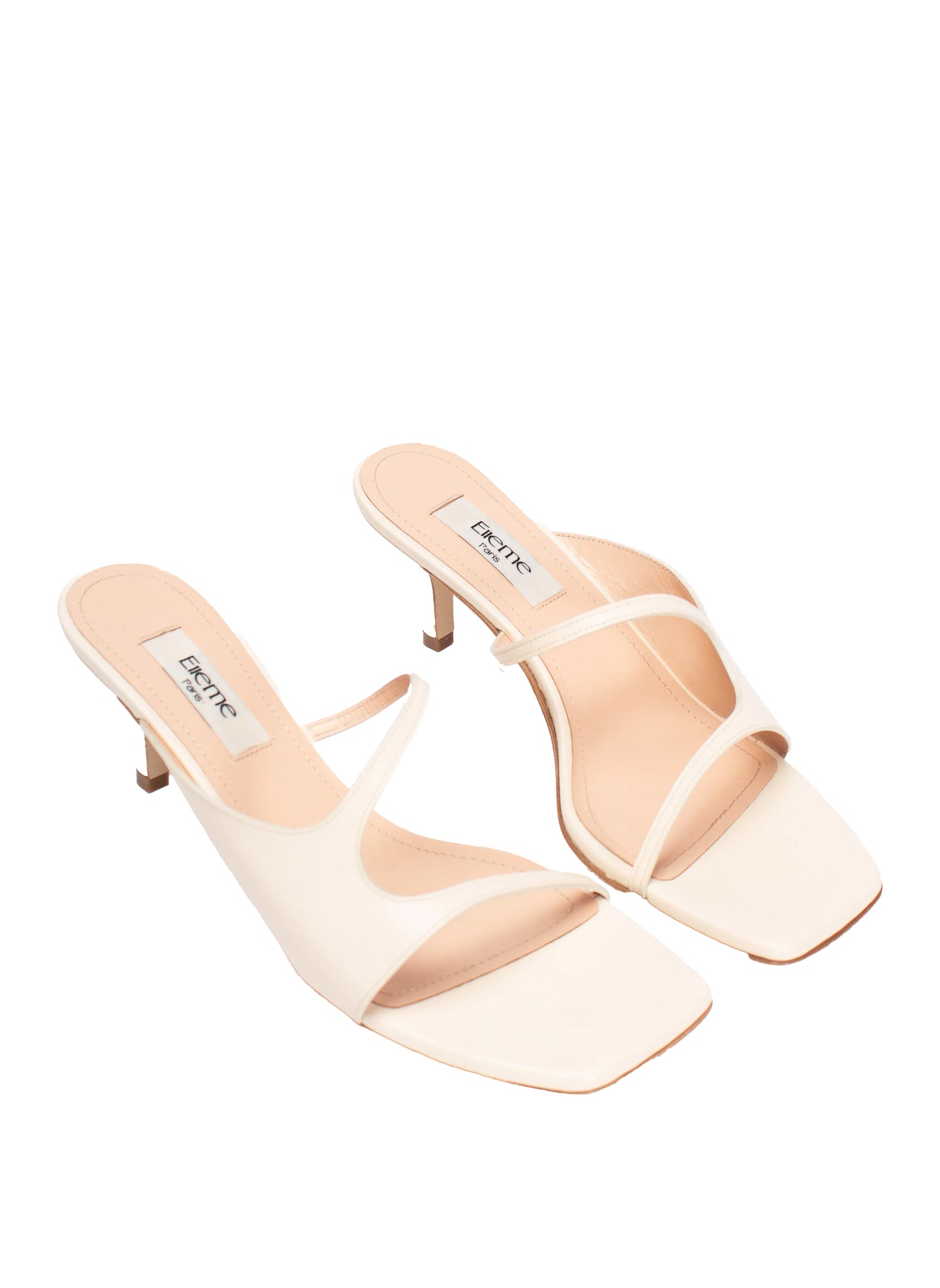 GEMINI Heel Sandale Cuir Ivoire