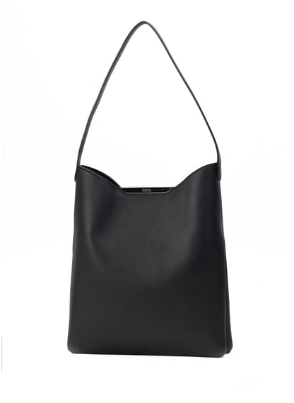 Gemini Pebbled Leather Black - Silver