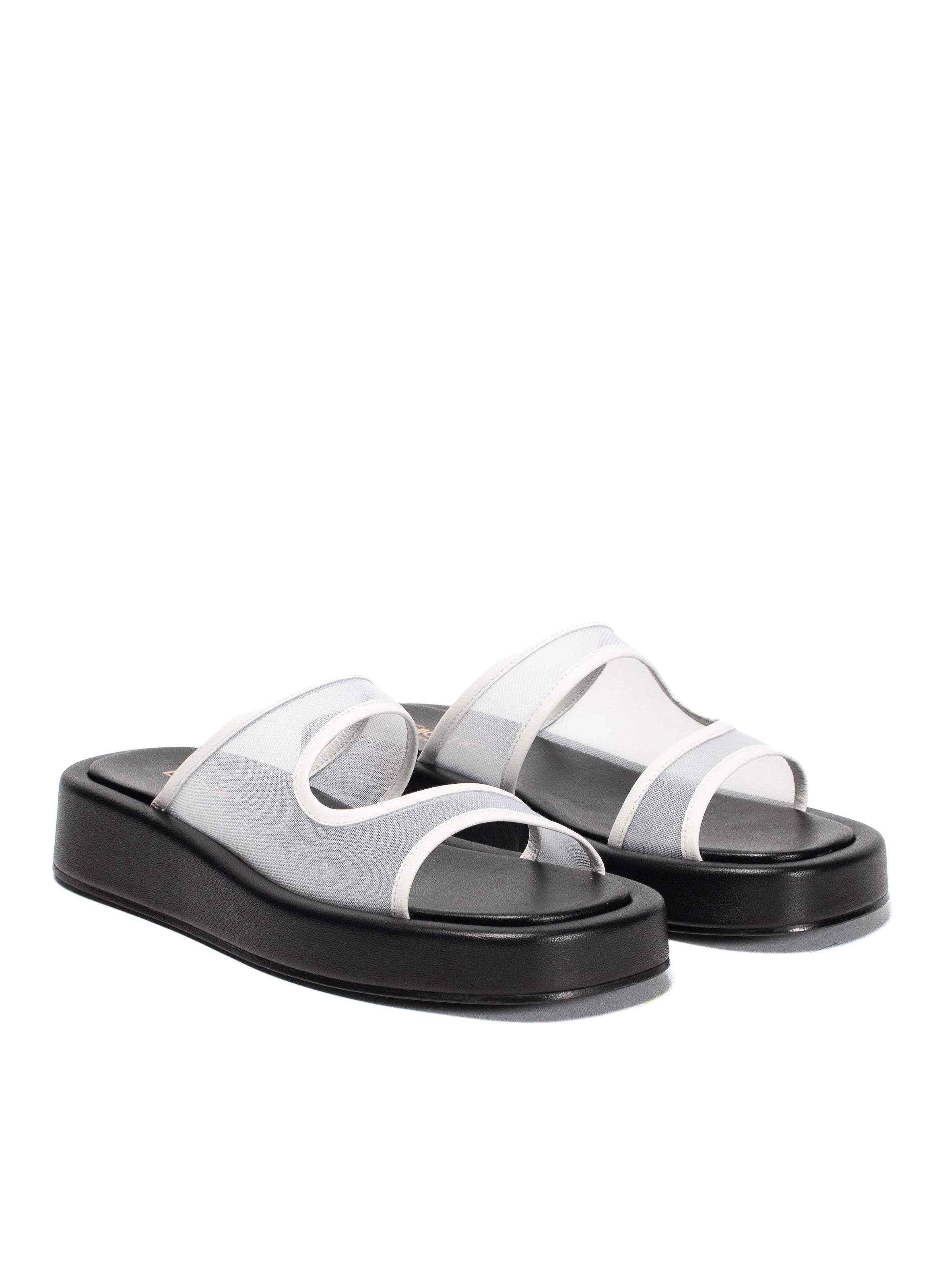 Mesh slip on discount sandals