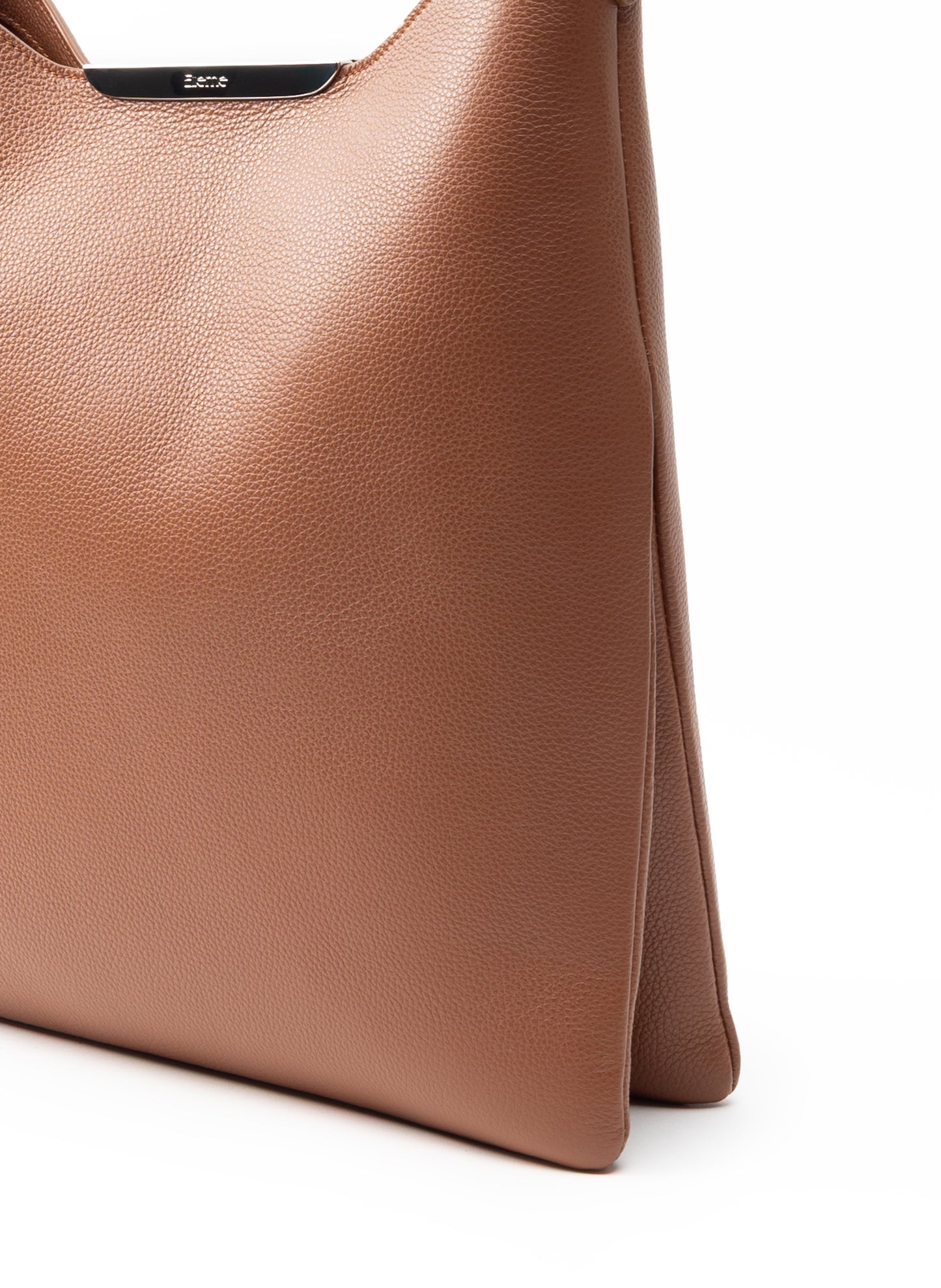 Gemini Pebbled Leather Cognac - Silver