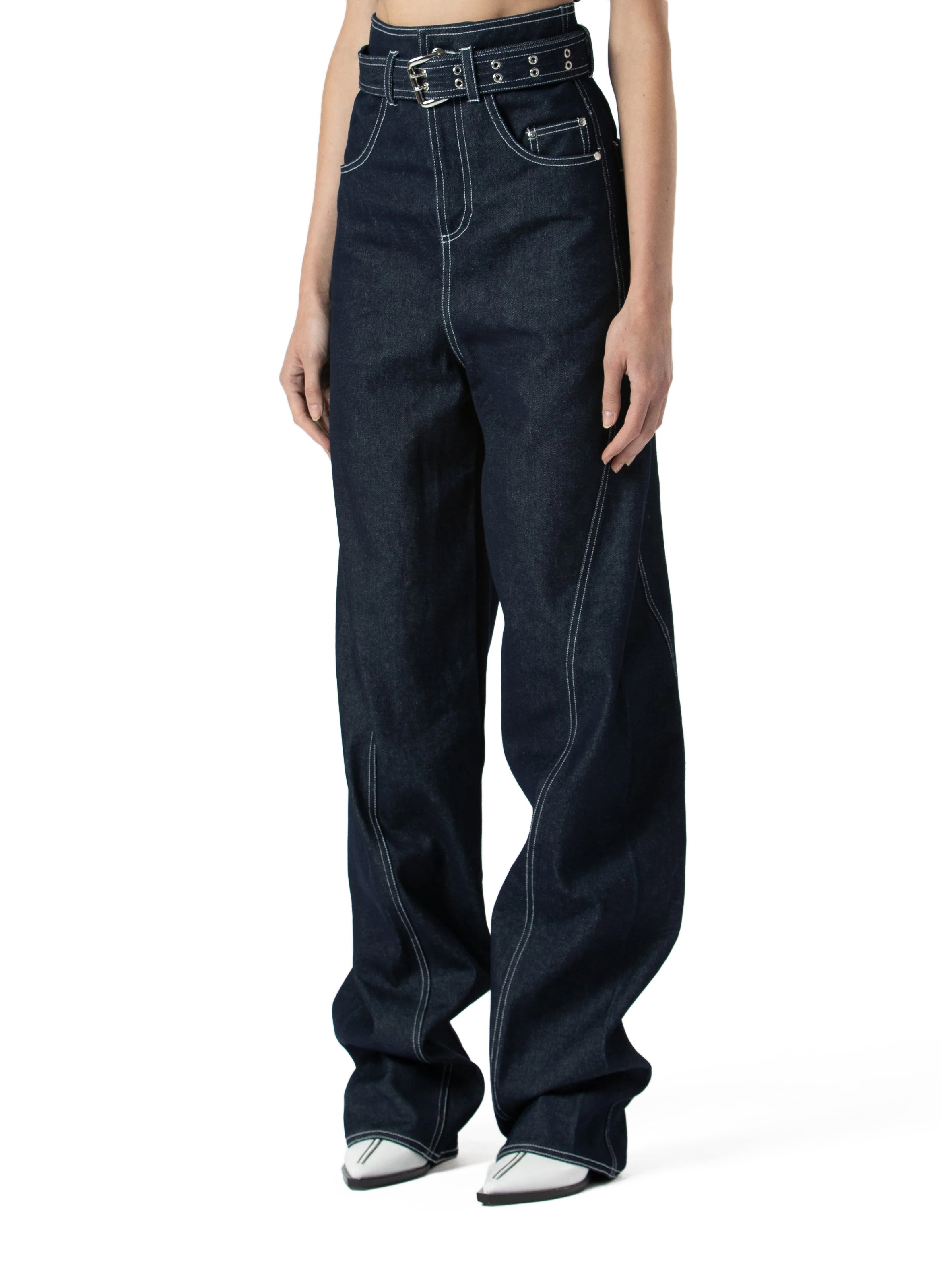 Form Jeans - Black Denim | High-rise | Organic Cotton | Kowtow United States