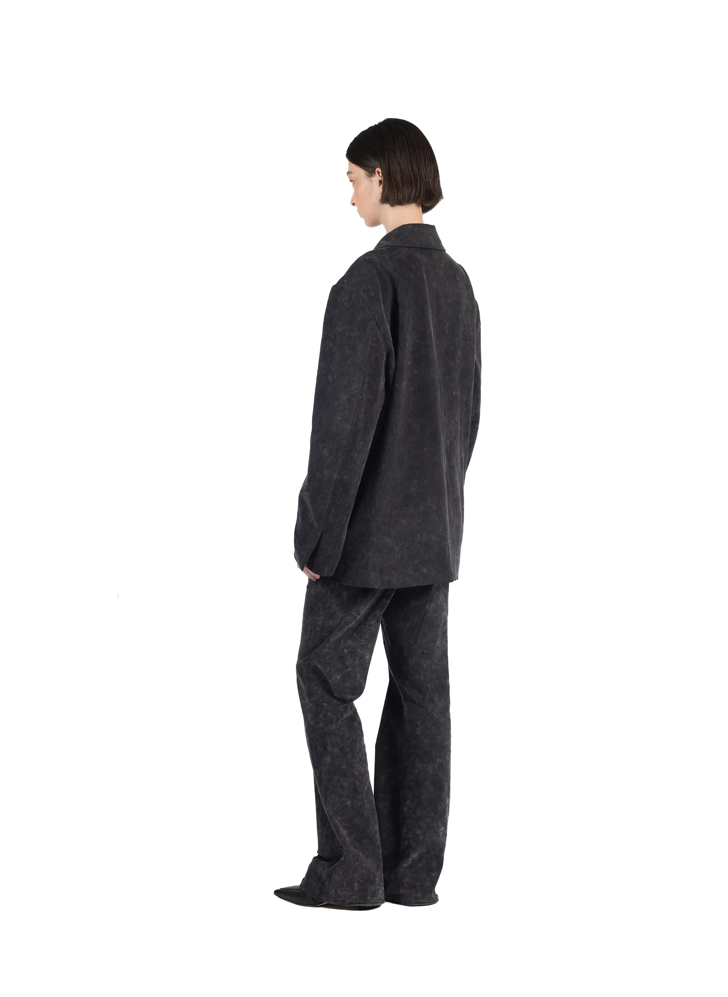 Oversized Tailored Jacket Washed Grey – Elleme