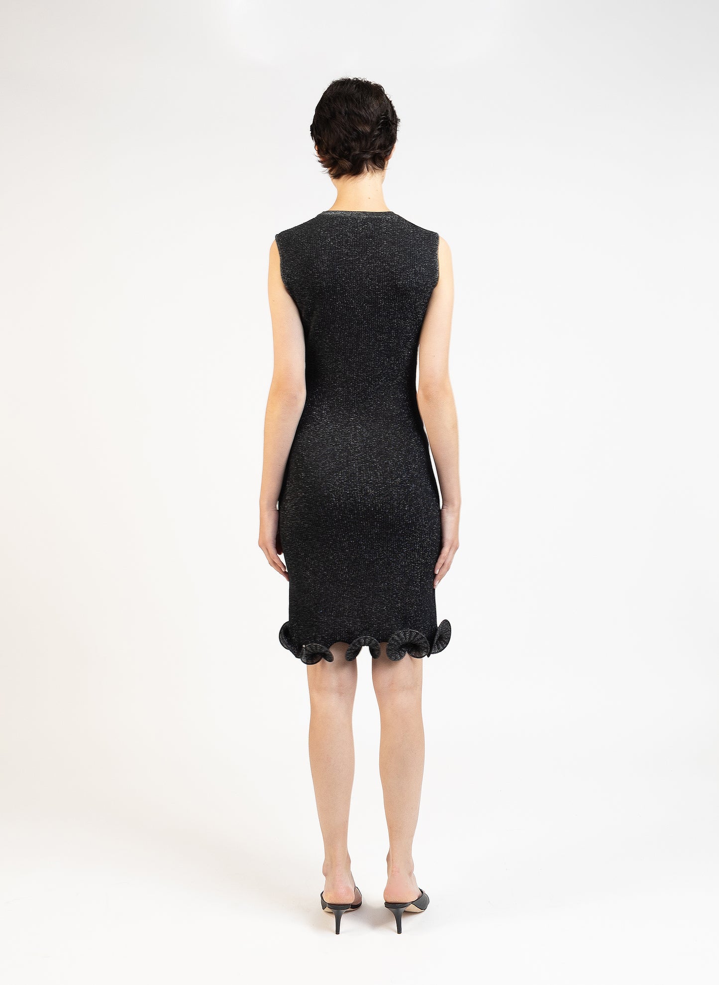 Knit Sleeveless Mini Dress/Black