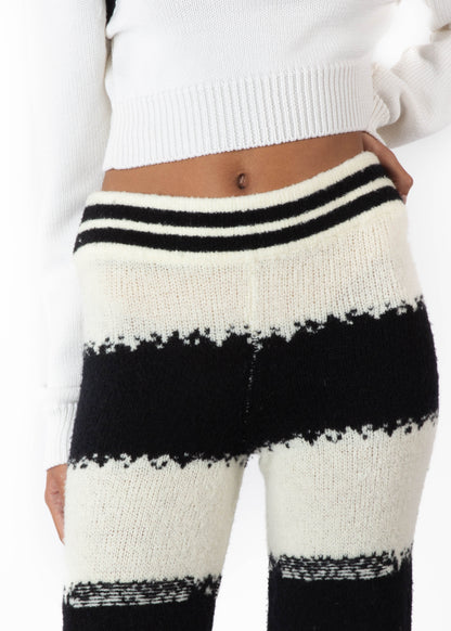 FLARE KNIT TROUSERS