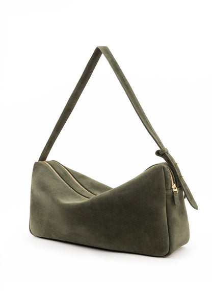 Trousse Large Suede Khaki