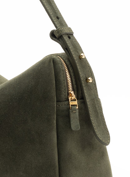 Trousse Large Suede Khaki