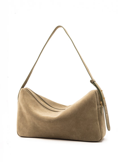 Trousse Large Suede Truffle
