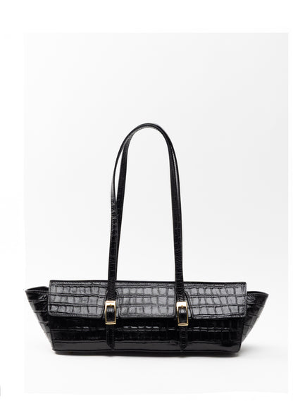 Le Bateau Croco Leather Black