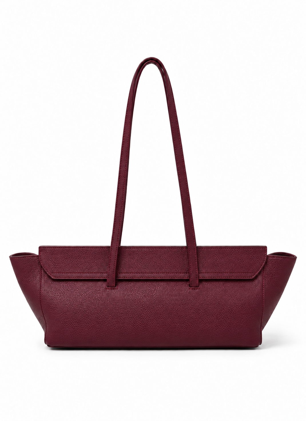 Le Bateau Large Pebbled Leather Burgundy - Gold