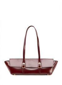 Le Bateau cuir verni vin