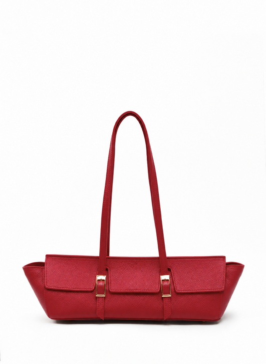 Le Bateau Pebbled Leather Red
