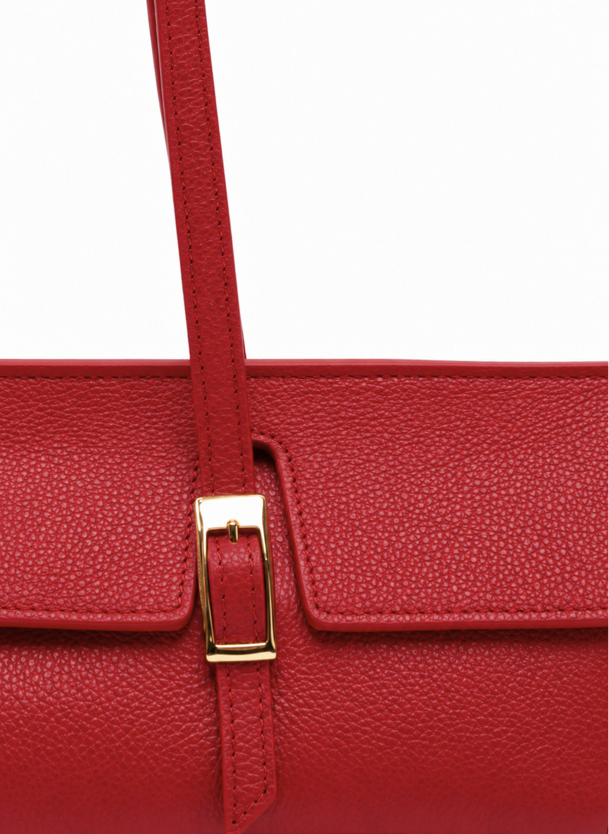 Le Bateau Pebbled Leather Red