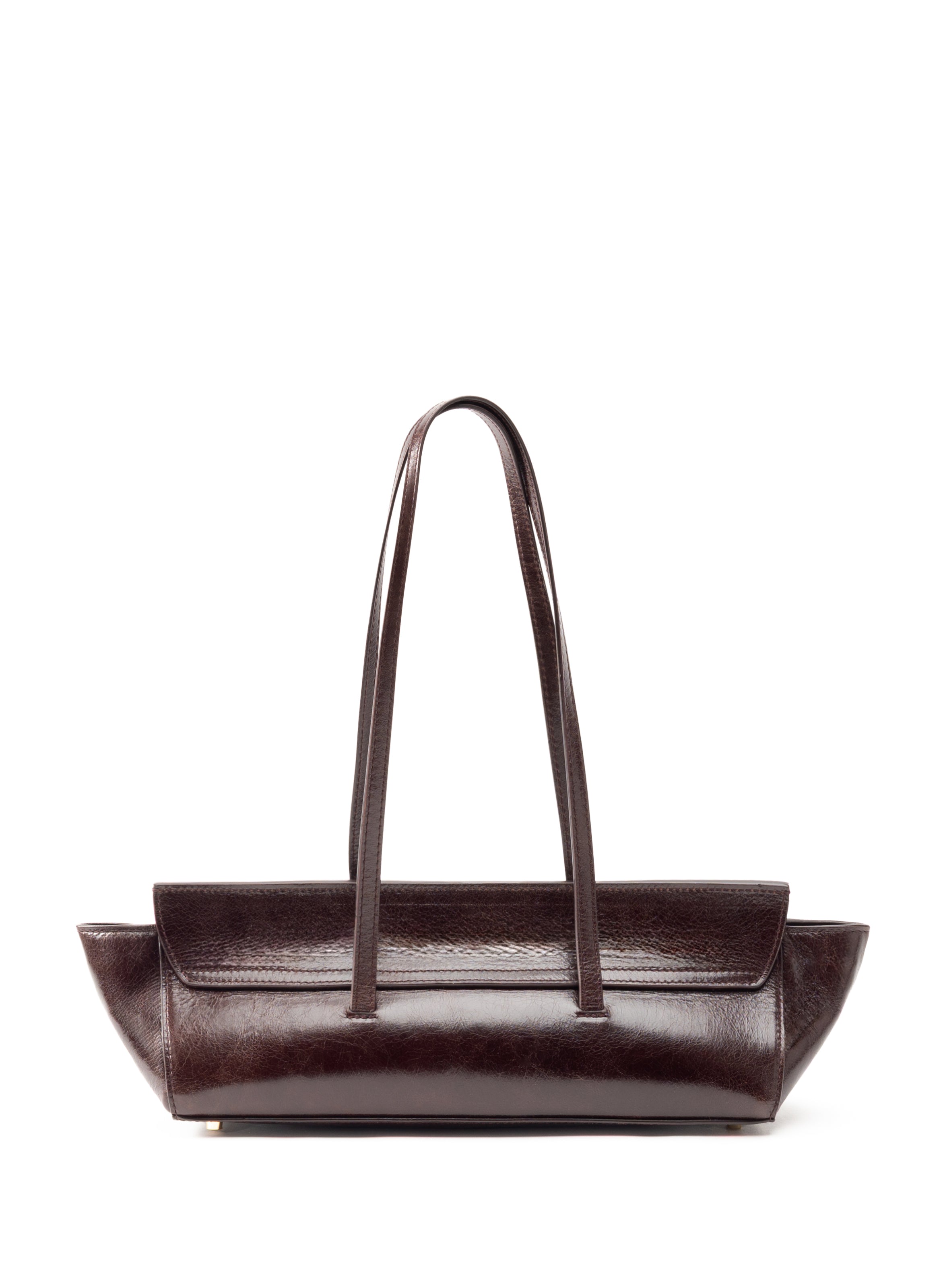 elleme ボア　エルメ Le Bateau Vintage Leather Chestnut - French Bags for Women