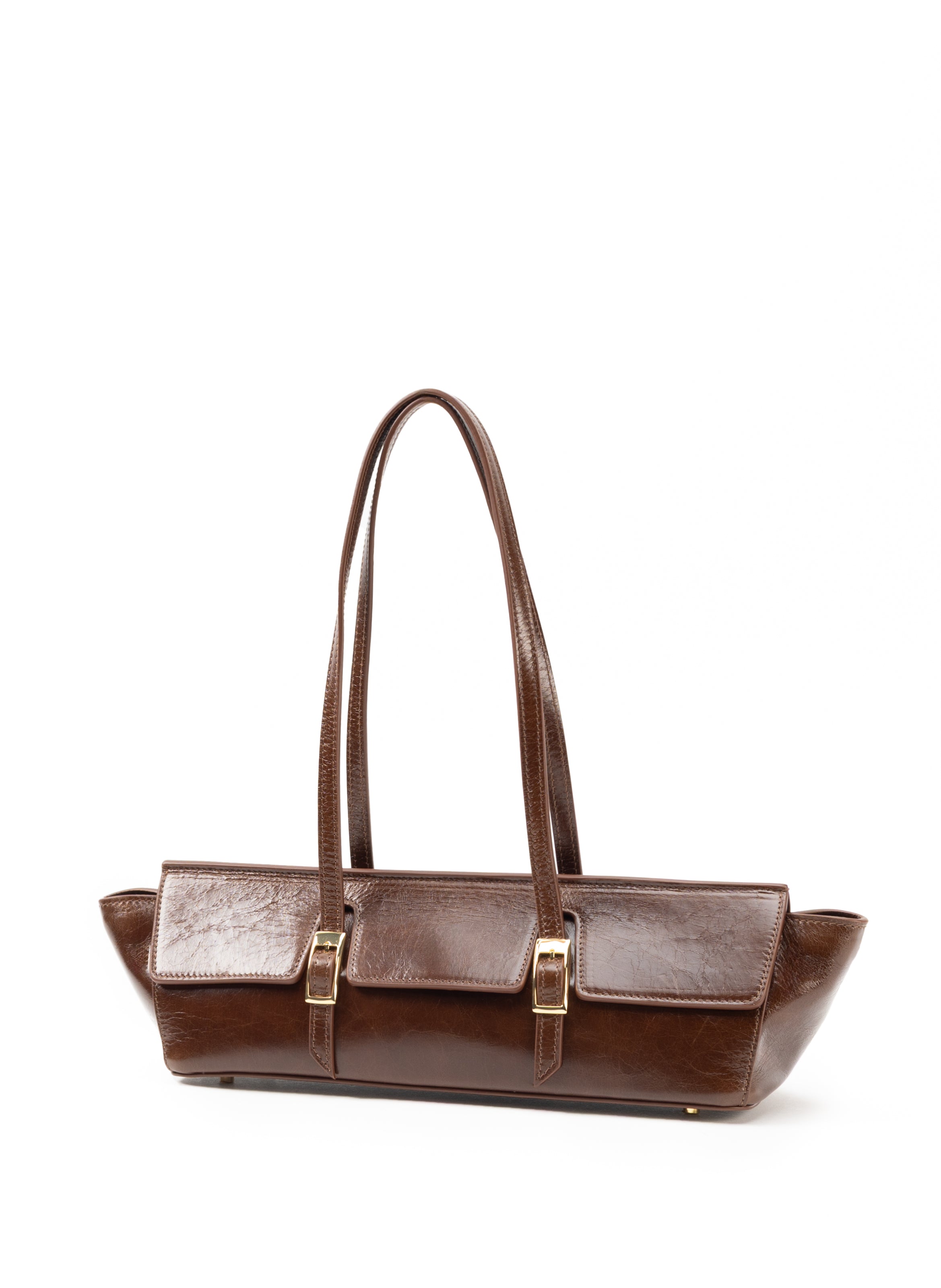 Le Bateau Vintage Leather Mocha - French Bags for Women - Elleme