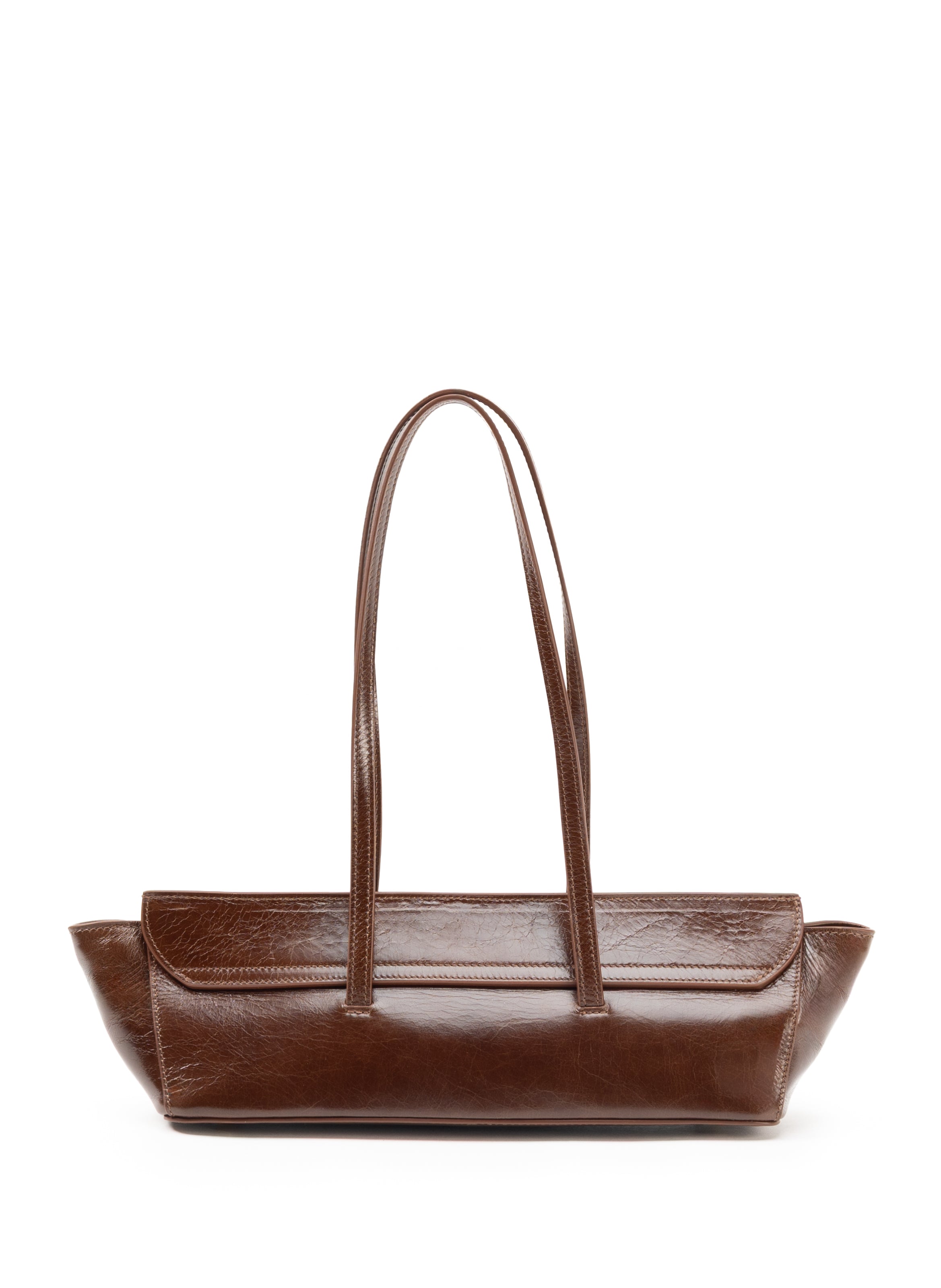 Le Bateau Vintage Leather Mocha - French Bags for Women - Elleme