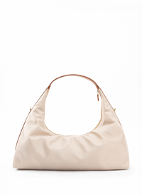 Le Nylon Large Nylon/Leather Trimming Beige/Cognac