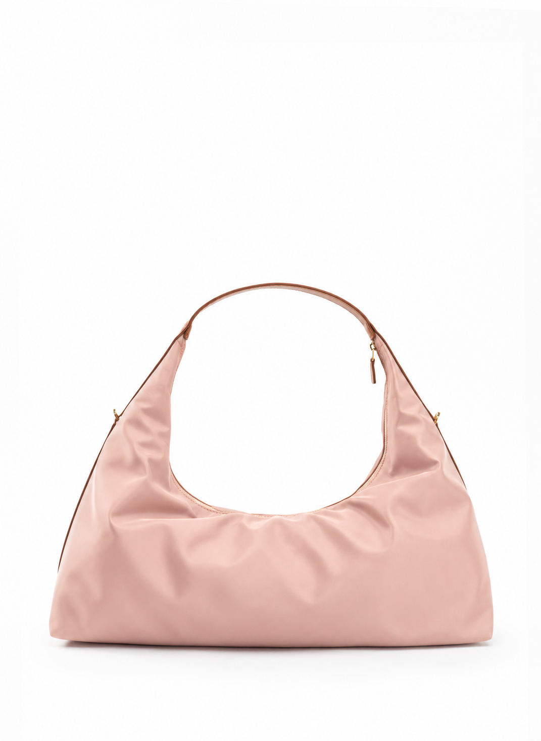 Le Nylon Large Nylon/Leather Trimming Dust Pink/Cognac
