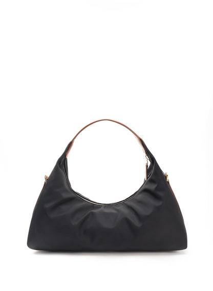 Le Nylon Medium Nylon/Leather Trimming Black/Cognac
