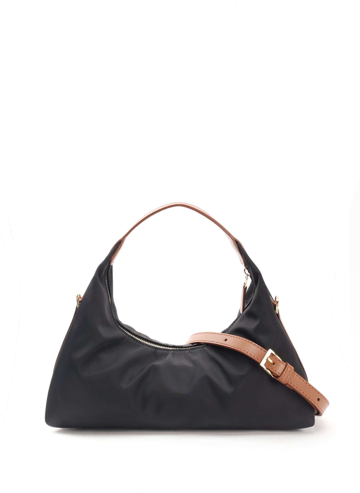Le Nylon Medium Nylon/Leather Trimming Black/Cognac