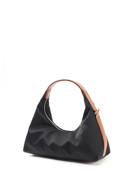 Le Nylon Mini Nylon/Leather Trimming Black/Cognac