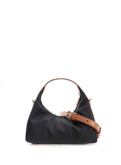 Le Nylon Mini Nylon/Leather Trimming Black/Cognac
