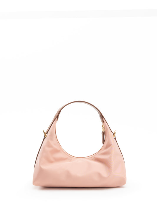 Le Nylon Mini Nylon/Leather Trimming Dust Pink/Cognac