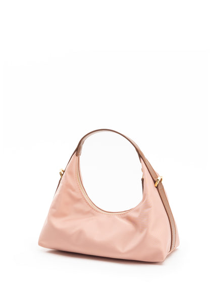 Le Nylon Mini Nylon/Leather Trimming Dust Pink/Cognac