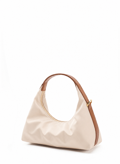 Le Nylon Mini Nylon/Leather Trimming Beige/Cognac