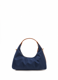 Le Nylon Mini Nylon/Leather Trimming Navy/Cognac