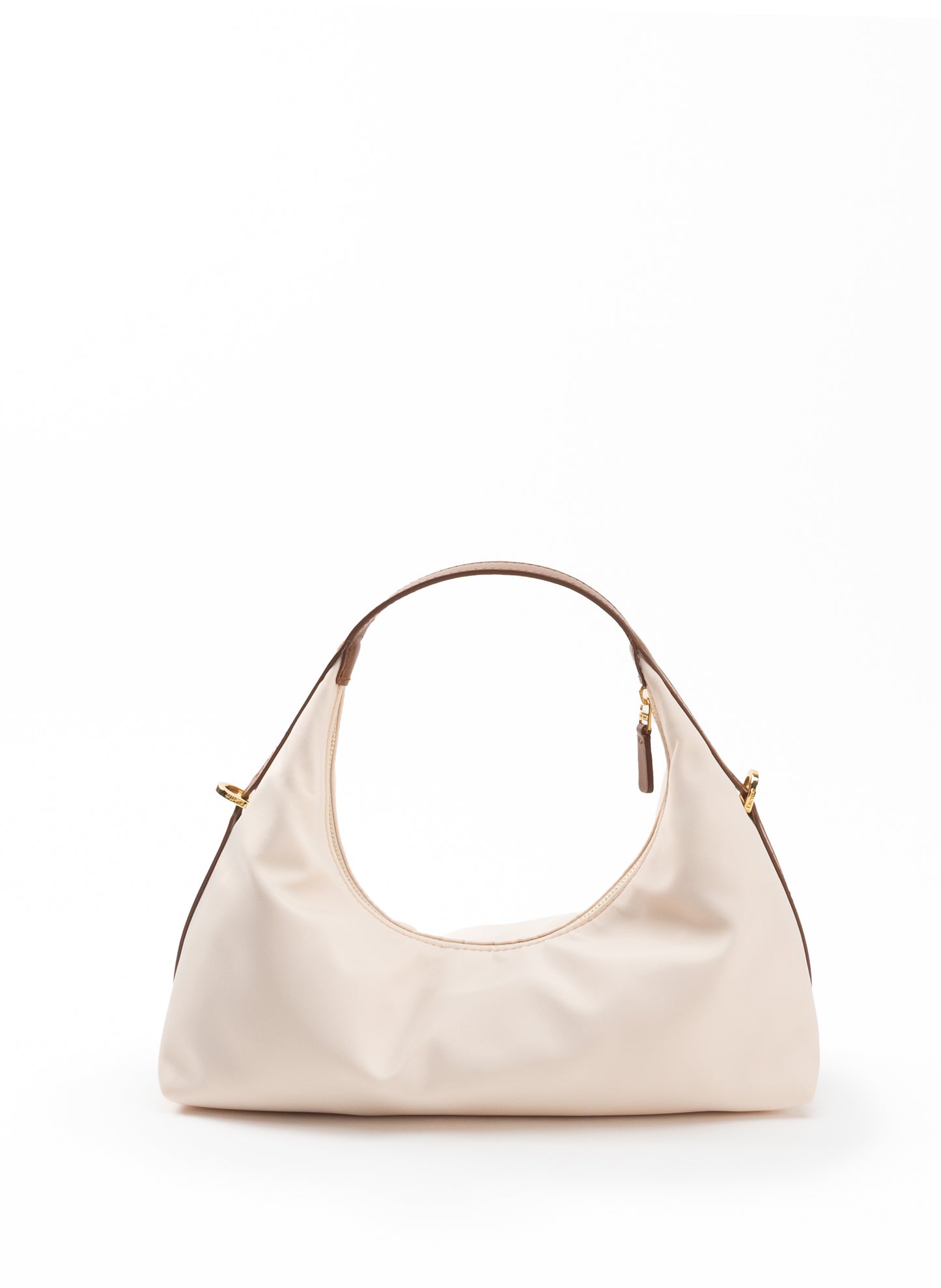 Le Nylon Small Nylon/Leather Trimming Beige/Cognac