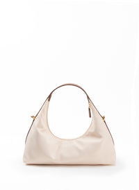 Le Nylon Small Nylon/Leather Trimming Beige/Cognac
