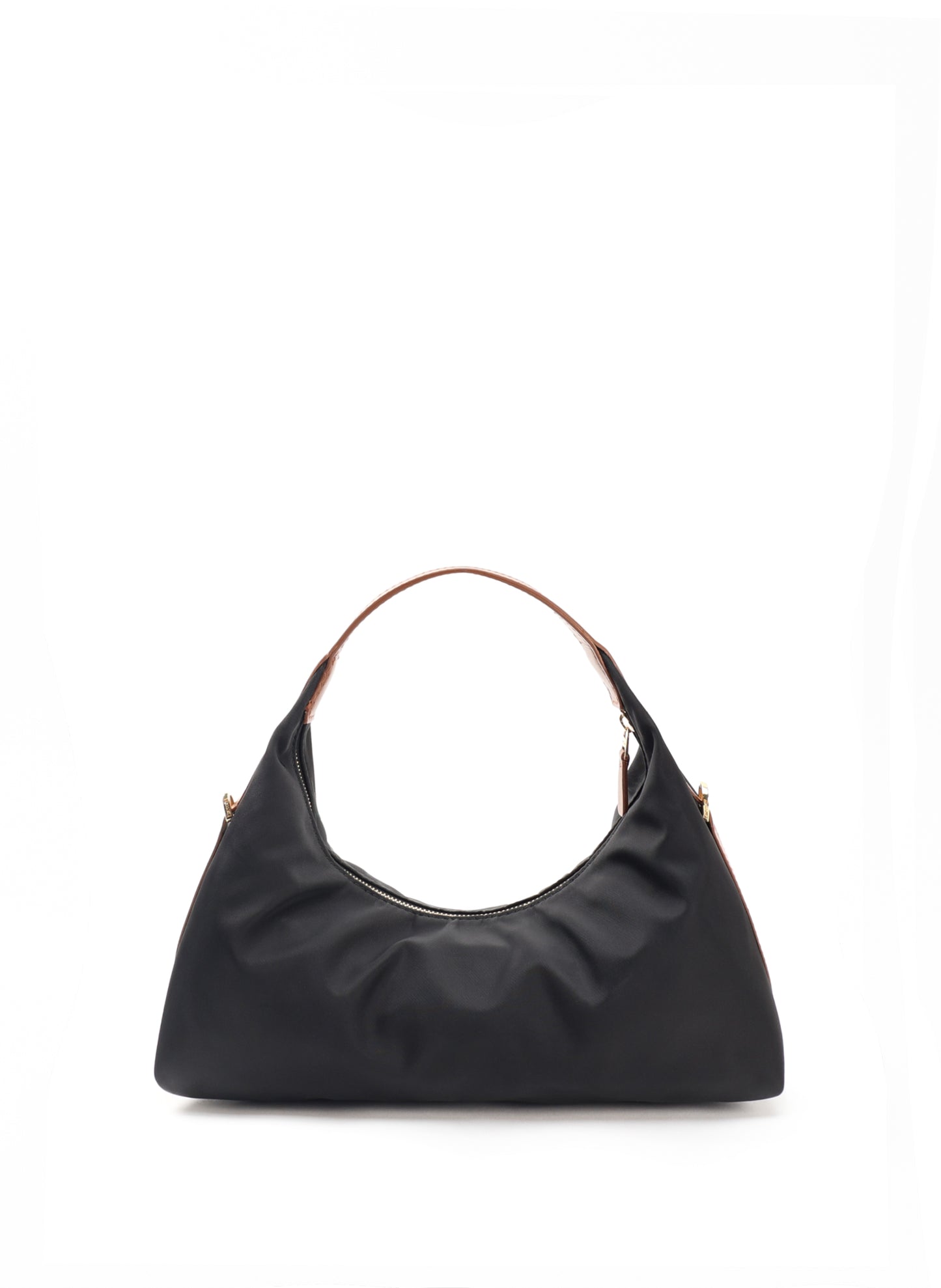 Le Nylon Small Nylon/Leather Trimming Black/Cognac