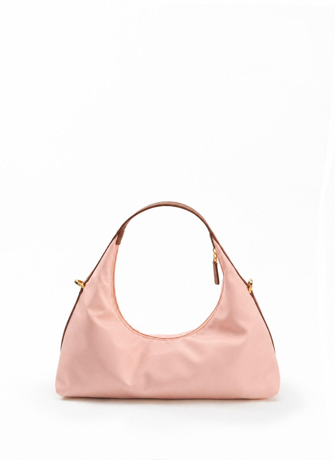 Le Nylon Small Nylon/Leather Trimming Dust Pink/Cognac