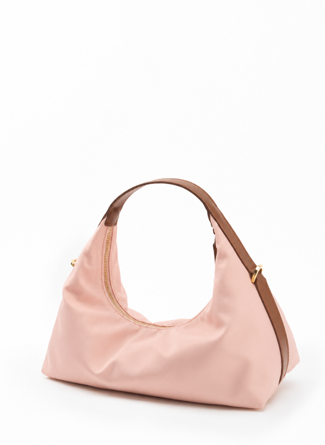 Le Nylon Small Nylon/Leather Trimming Dust Pink/Cognac
