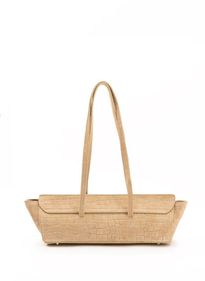 ル・バトー クロコ スエード ベージュ