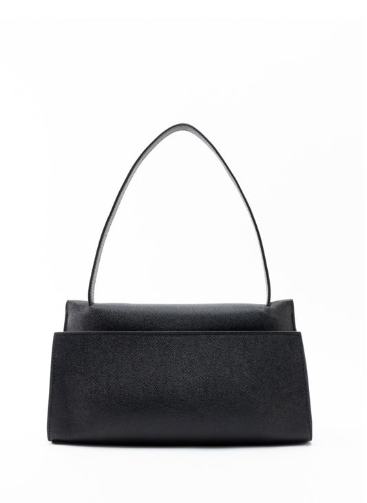 Papillon Long Cuir Caviar Noir