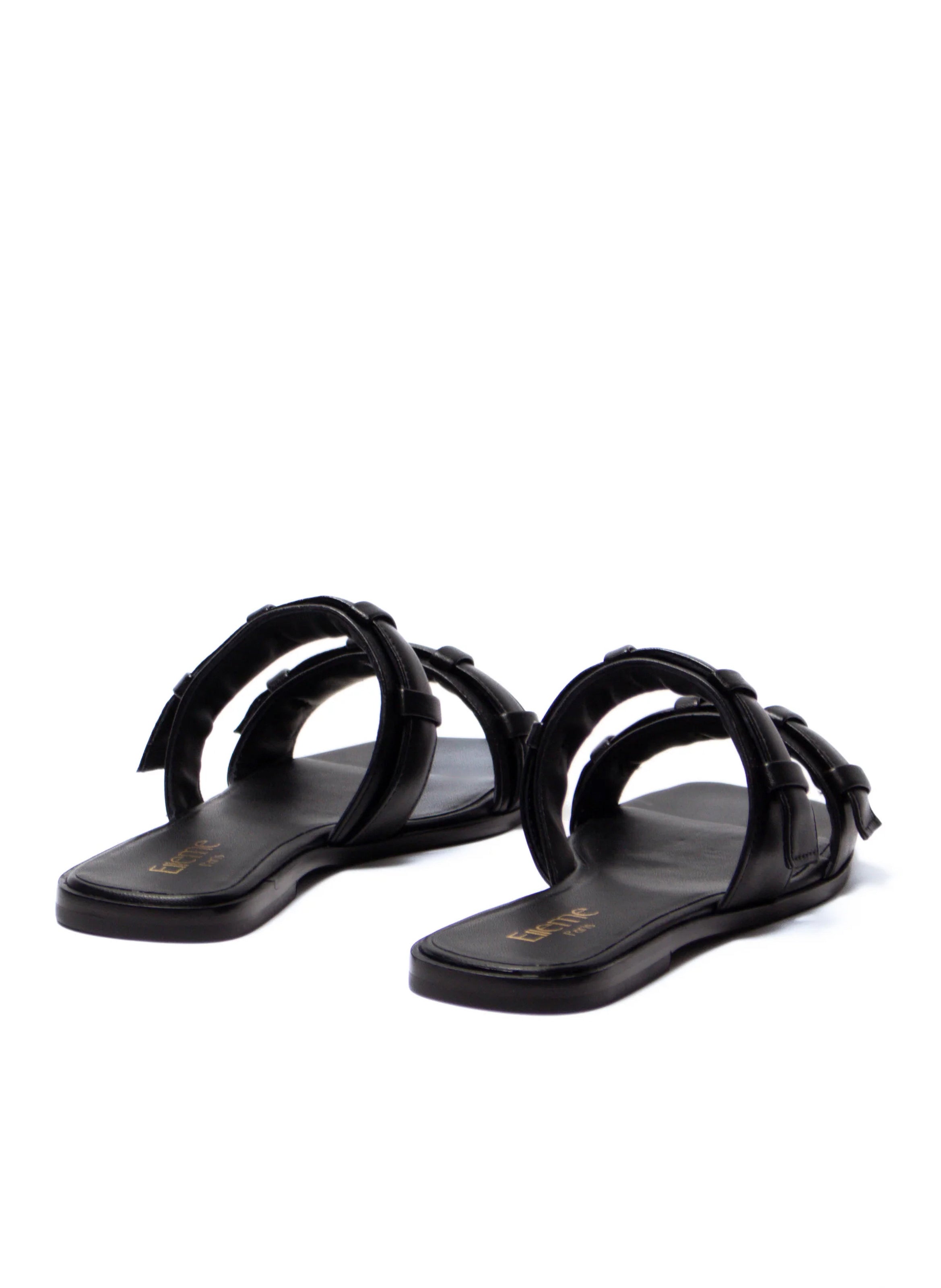 Loop Flat Sandal Black – Elleme