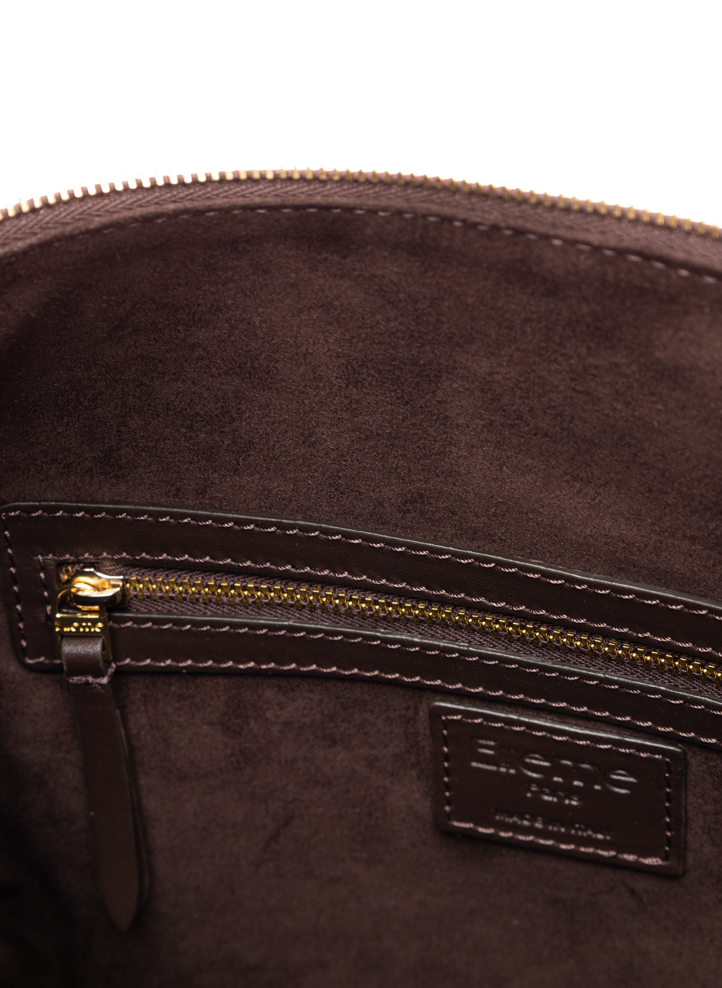 Loop Large Suede/Leather Brownie/Tabacco - Shoulder Bag - Elleme