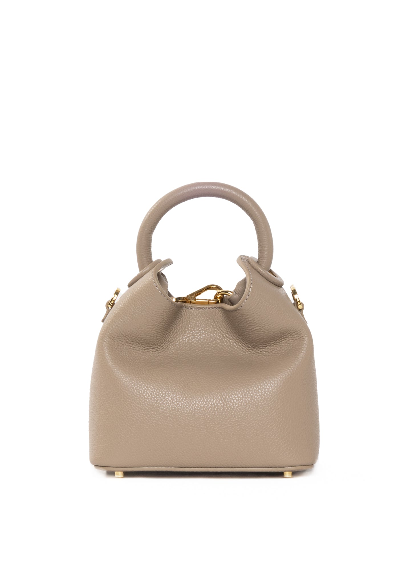 Madeleine Genarbtes Leder Taupe