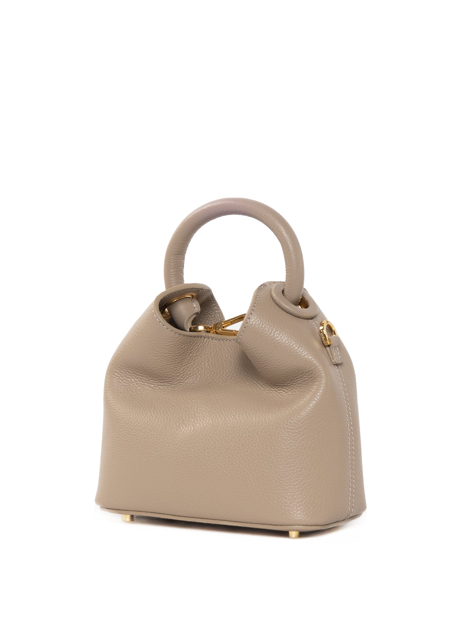 Madeleine Genarbtes Leder Taupe