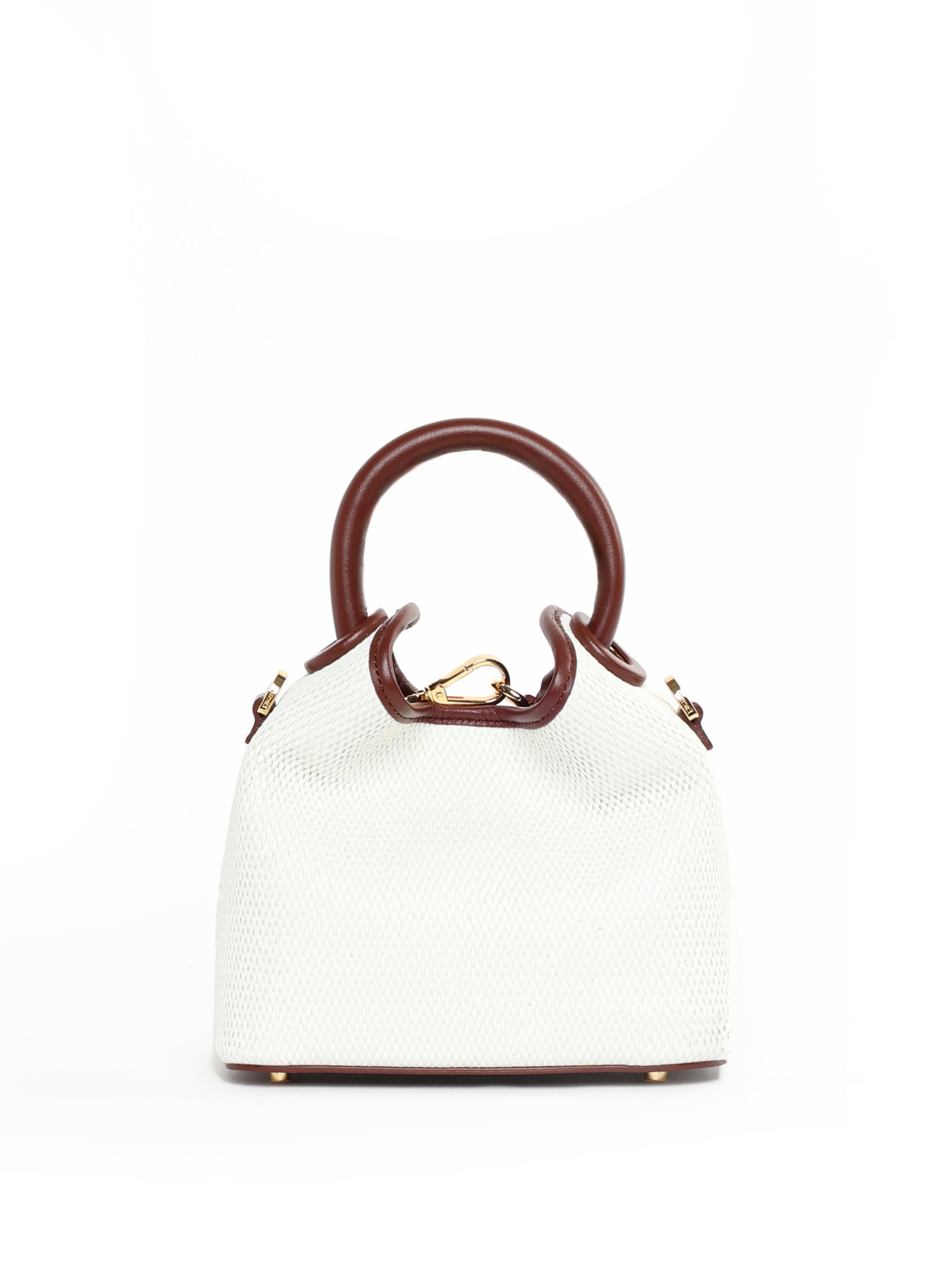 Madeleine Raffia White Russet