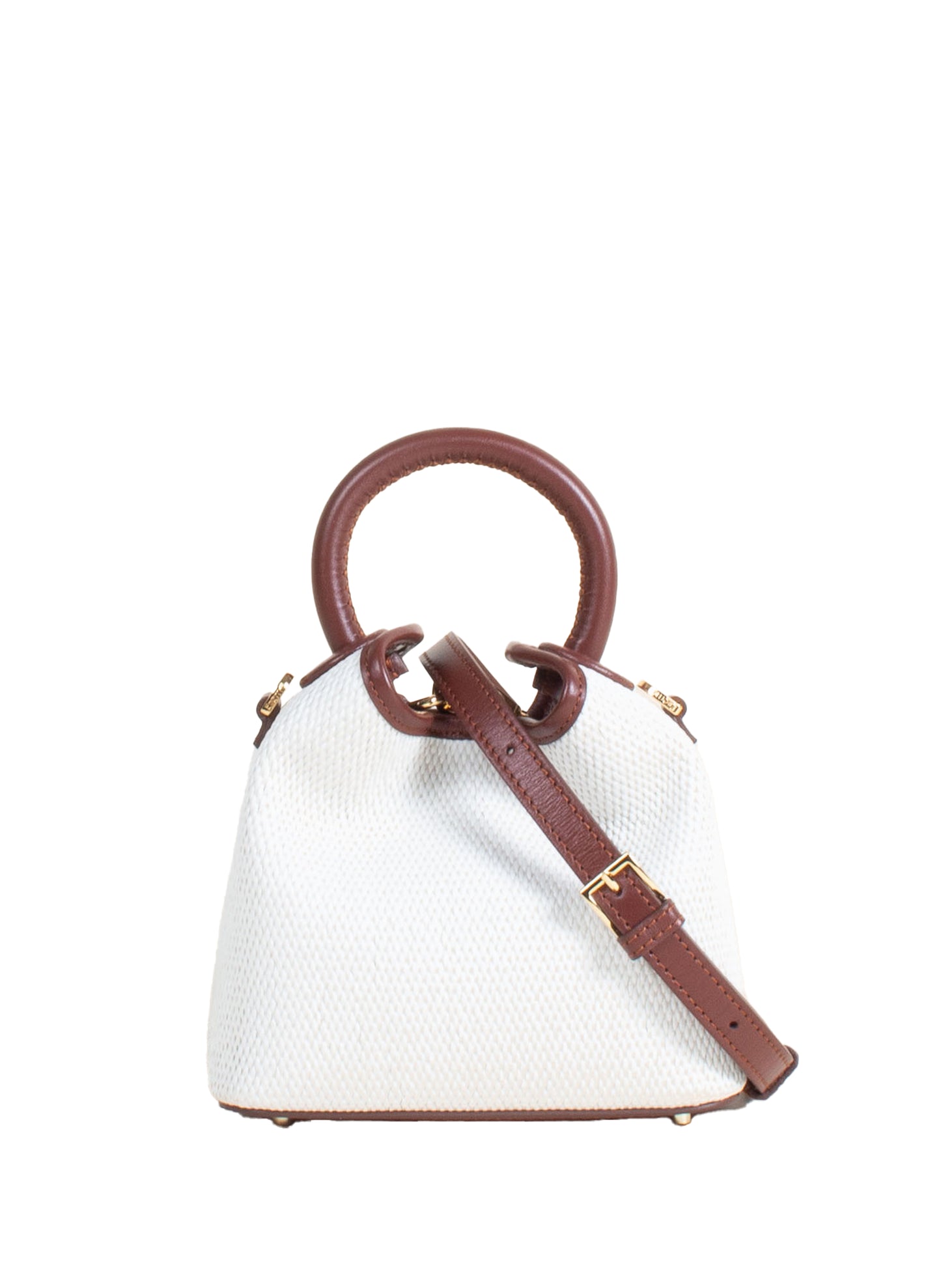 Madeleine Raffia White/Russet