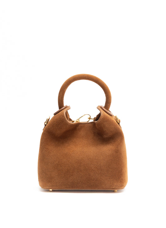 Madeleine Wildleder Cognac