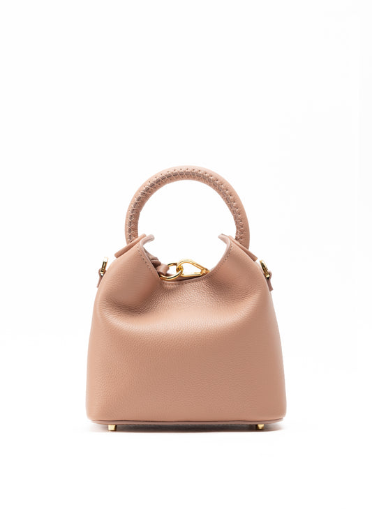 Madeleine Pebbled Leather Dust Pink