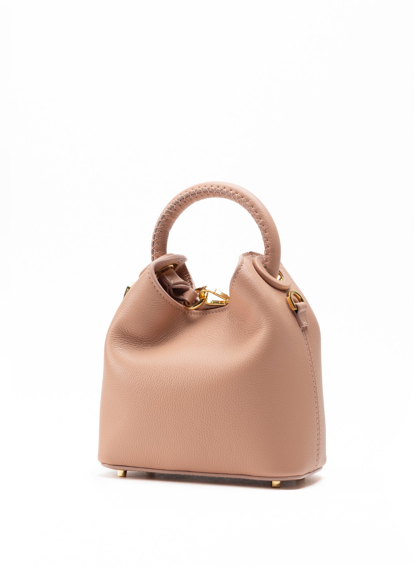 Madeleine Pebbled Leather Dust Pink