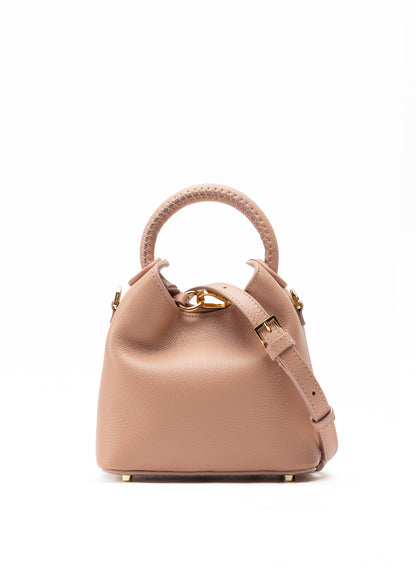 Madeleine Pebbled Leather Dust Pink