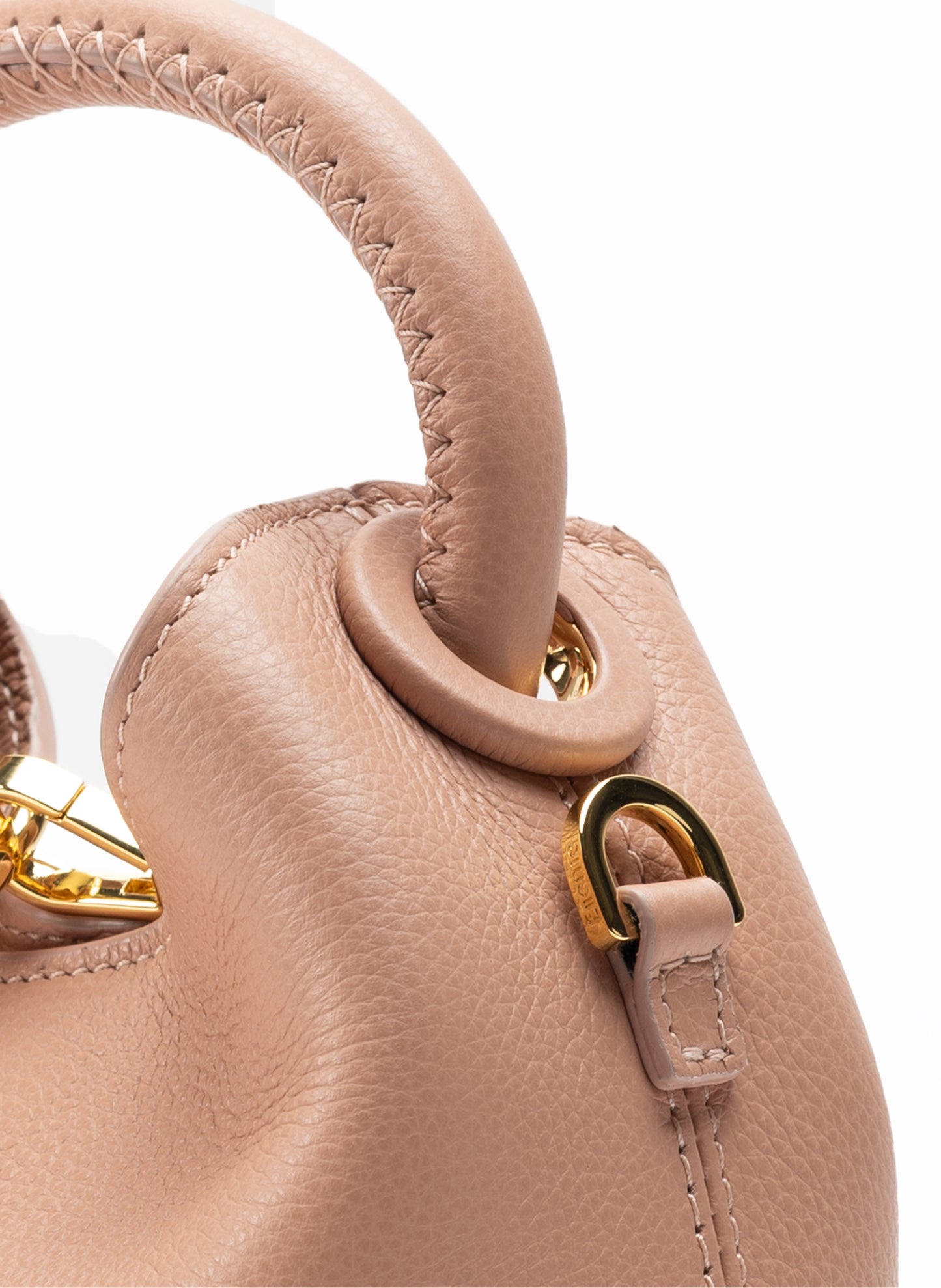 Madeleine Pebbled Leather Dust Pink