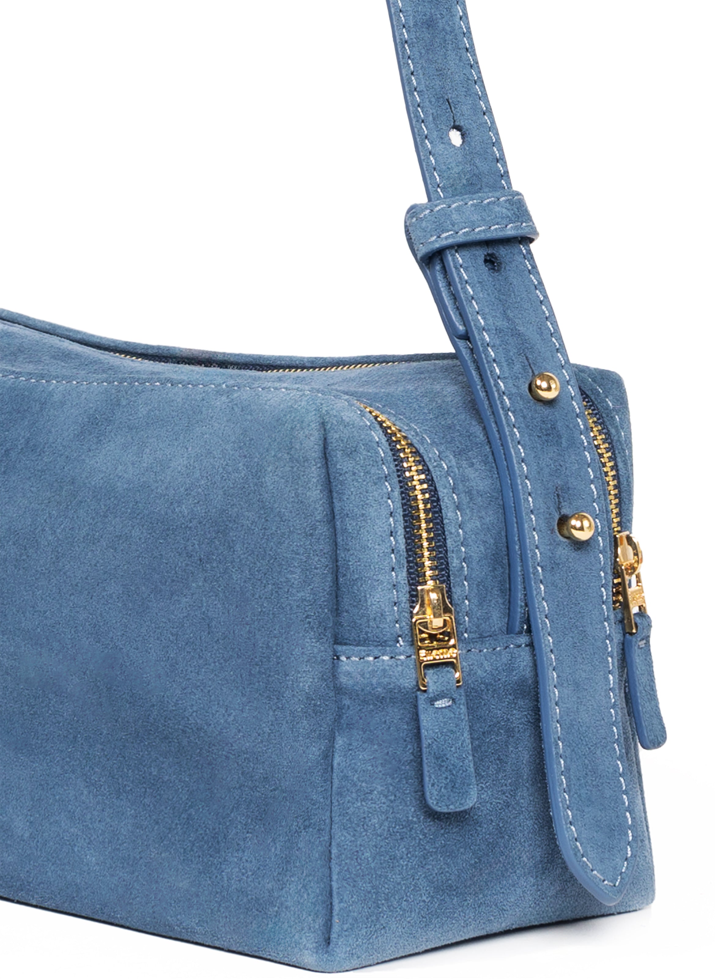 【Elleme】Trousse Large Suede Shoulder Bag Trousse Large Suede Brownie - Trendy Work Bags - Elleme