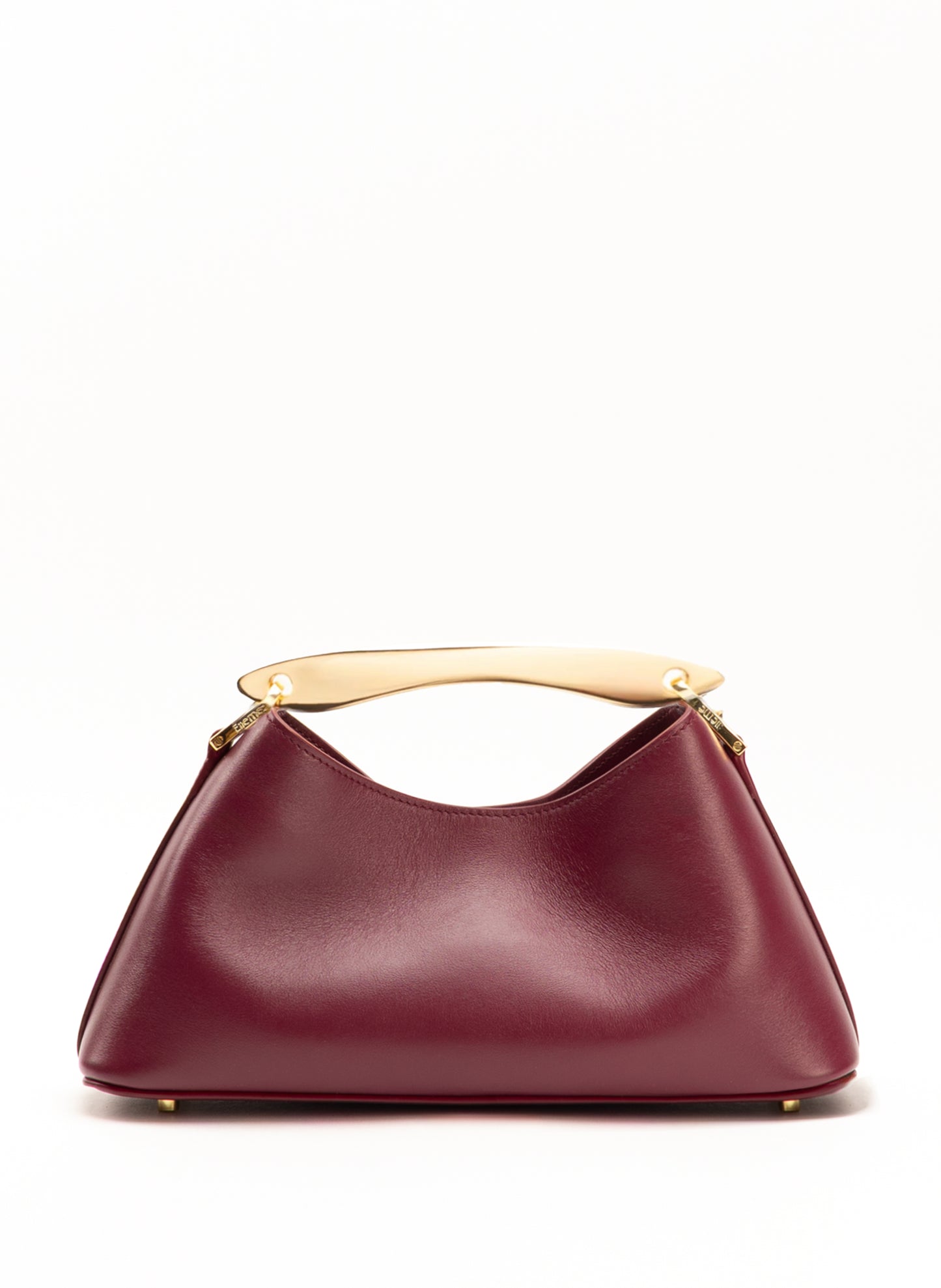 Mini Boomerang Leather Cerise