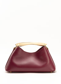 Mini Boomerang Leather Cerise